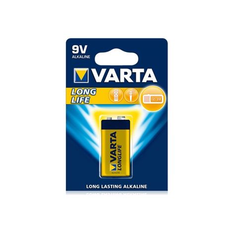 VARTA - Pile alcal. longlife 6LR61 9V blister de 1 (1/2)