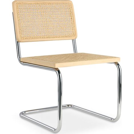 Silla de Comedor - Diseño Vintage - Madera y Ratán - Nueva edición - Bruna