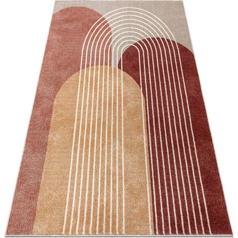 Tappeto FUSION 0810  beige / terracotta - Geometrico, moderno, astratto beige 240x330 cm