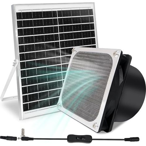 Ventilateur Solaire avec Tuyau d'Air (1/5)
