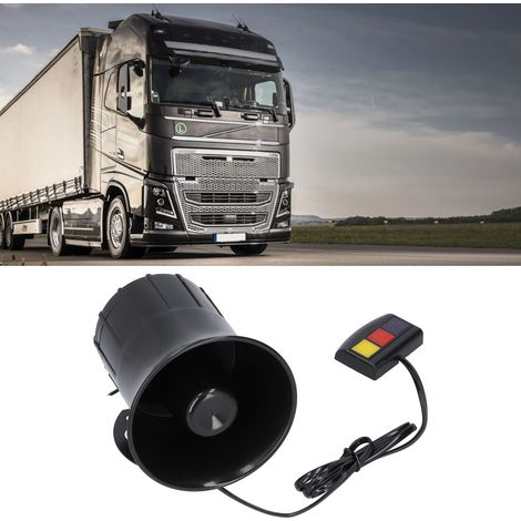 Klaxon Voiture 12V 30W 105dB 3 Tons - Avertisseur d'Urgence pour Auto, Moto et Scooter