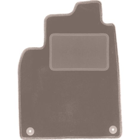 Alfombrilla de terciopelo conductor para: Saab 9-3 II cabrio (2002-2014) beige