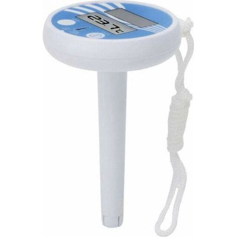 Floating Pool Thermometer Solar Powered Digital Water Temperature Gauge with String for Outdoor/Indoor Swimming Pools, Bathtubs, Spas, Hot Tubs, Hot Tubs and Aquariums (1/5)