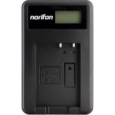 1 Chargeur USB LCD pour Batterie NB-7L, Affichage État, Portable 18mm, Compatible Canon Powershot G10 G11 G12 Sx30 Is (1/5)