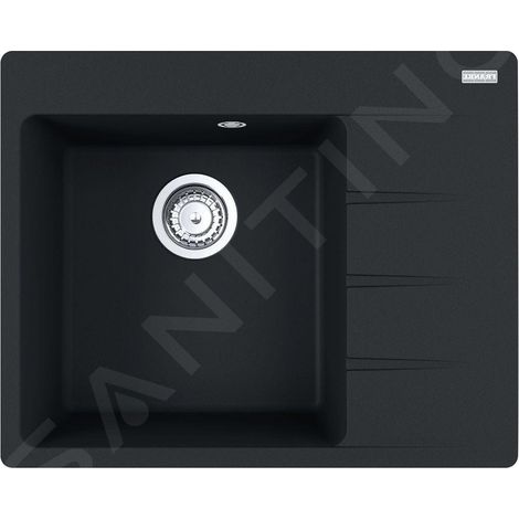 Franke Centro - Évier en Fragranite CNG 611-62 TL/2, 62x50 cm, noir mat 114.0637.495 (1/3)