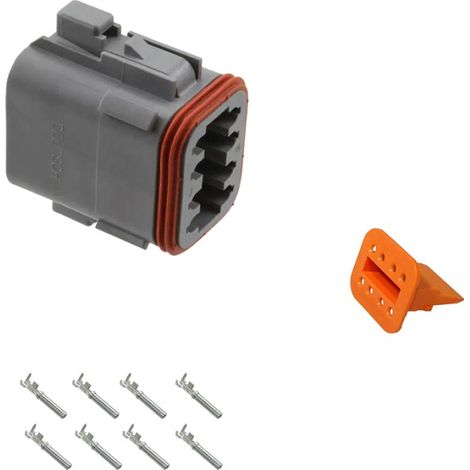 Kit Connettore Serie DT Maschio 8 Vie