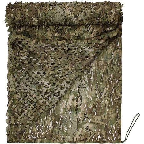 Filet de Camouflage avec des Cordes en Nylon, Voile Ombrage Camouflage pour La Chasse, l'Armée, Les Décorations De Fête, Parasol (1/5)