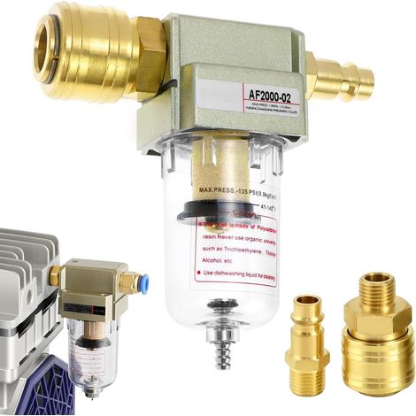 1/4" Kupfer-Öl-/Wasserabscheider - Druckluftfiltration - Für Industriekompressoren (1/5)