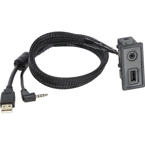 Cable de remplacement USB AUX compatible avec VW Golf VII T6 Multivan 12-20
