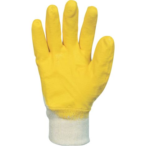 SINGER - Paire de gants nitrile (3/4) - Enduction ultra-légère - Support coton cousu - Poignet tricot - Taille 10 - NBR1126J (1/2)