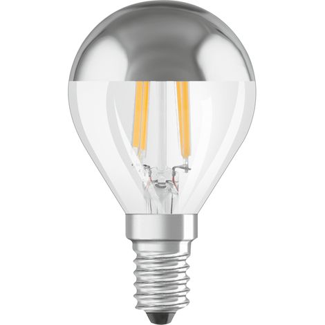 Osram LED Beleuchtung Silber klar 4W E14 2700K (1/4)
