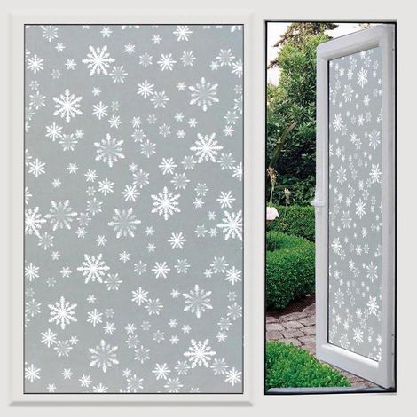 Film adhésif électrostatique pour fenêtre 45x300cm, protection de confidentialité, anti-éblouissement, anti-UV, déco autocollante sans colle, idéal bureau chambre cuisine maison (1/5)