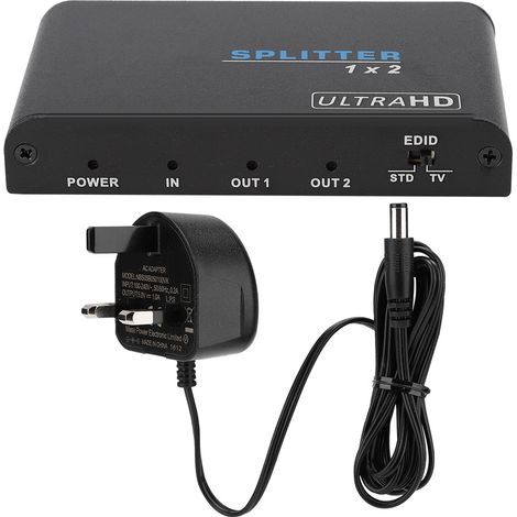 Splitter HDMI - 1 Entrée 2 Sorties - 4K 60 Hz - Compatible HDCP 2.0 - Amplificateur Répéteur - 1 Pièce (1/5)