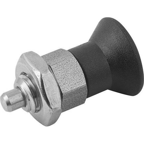 KIPP Arretierbolzen ECO kurze Variante Gr. 3 D1=M16x1,5 D=8 Form (1/3)