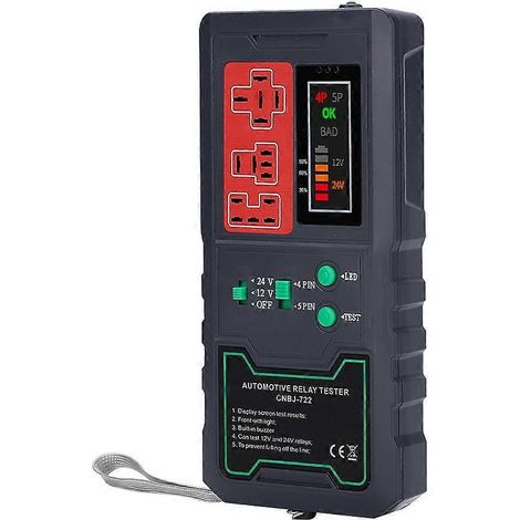 Elektronischer Relais-Tester für Autos – Spannungsdiagnosegerät für 4- und 5-polige Batterien
