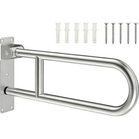 Barre de sécurité en acier pour toilettes, rampe de salle de-3