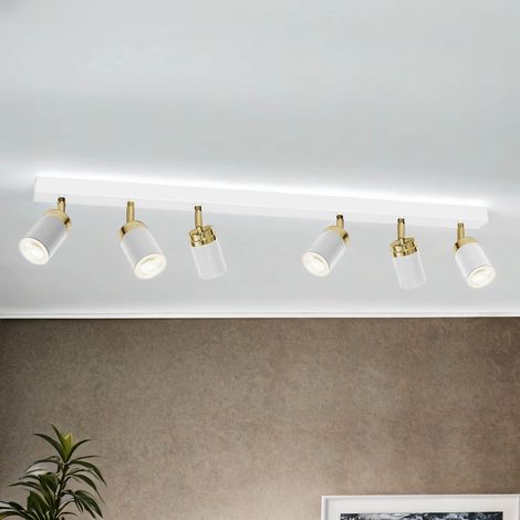 Deckenstrahler GU10 Weiß Gold Modern Deckenspot Küche