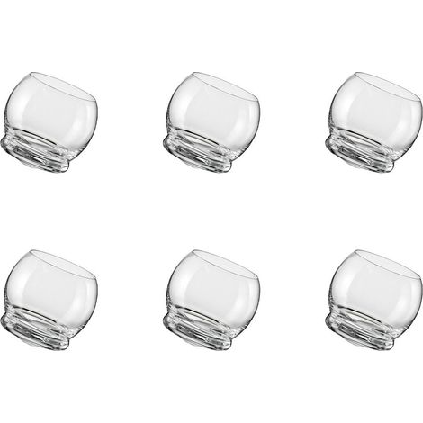 Lot de 6 Mini Verres à Whisky Basculants en Verre Transparent pour Dégustation - PANGIVO (1/5)