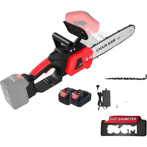 Motosega, motore senza spazzole, design senza fili, 2 batterie (1/5)