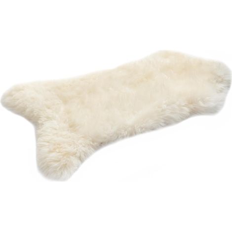 1 Peau De Mouton Naturelle 100-110 Cm Douce Tapis Fourrure Salon Décoration Chambre (1/5)