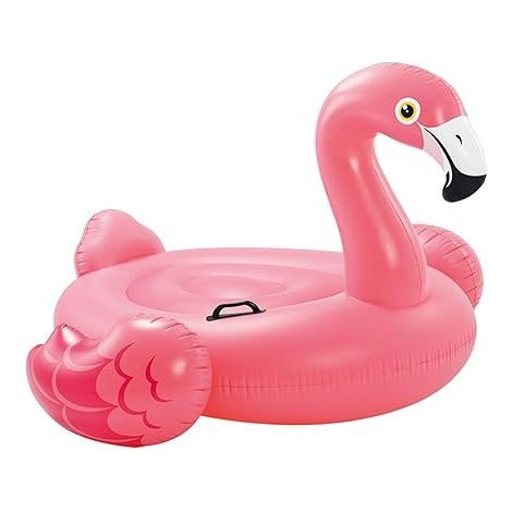 Bouée Or Rose Flamant Bouée Grand Bouée Gonflable pour Fêtes de Piscine Jouet Gonflable d'été Jouet Fêtes Piscine Taille:178 135 CM (1/5)