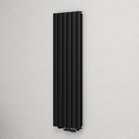 Mai & Mai Radiateur à Eau Chaude Mural Chauffage Central 160x46cm Radiateur Gris Noir Vertical en Acier Double Couche FV