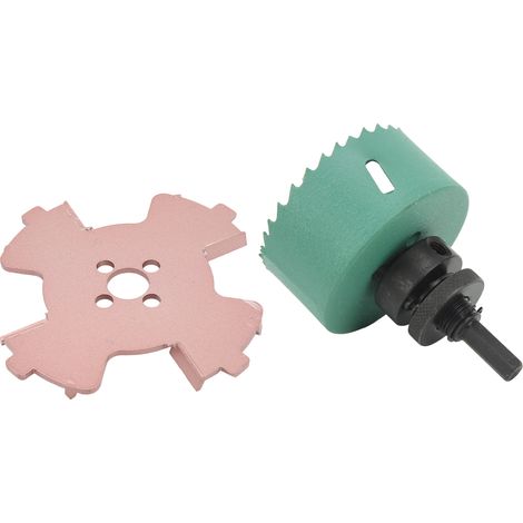 Perceuse à centrer sans bavure à tige hexagonale pour trous de spot, kit d'outils de 75mm (1/5)