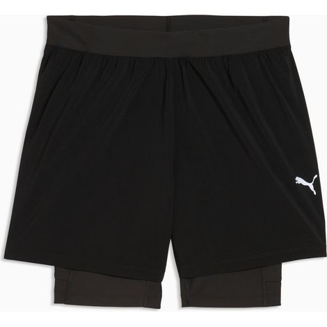 Pantalones cortos de running para mujer Puma DREAMRUN 2IN1 5 DRYCELL 52855101, talla XL (1/5)