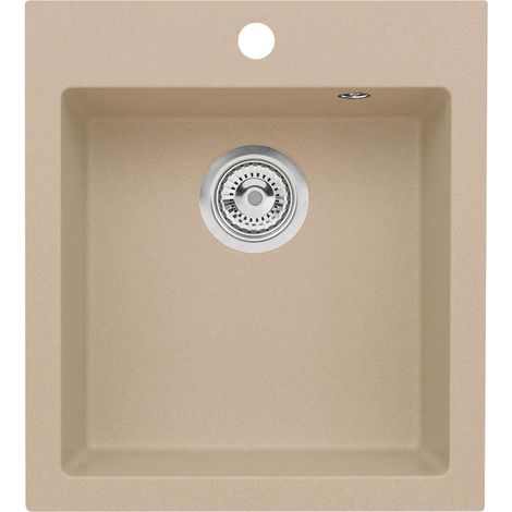 Alveus Cortina - Fregadero de granito 45x50 cm, beige 1133431