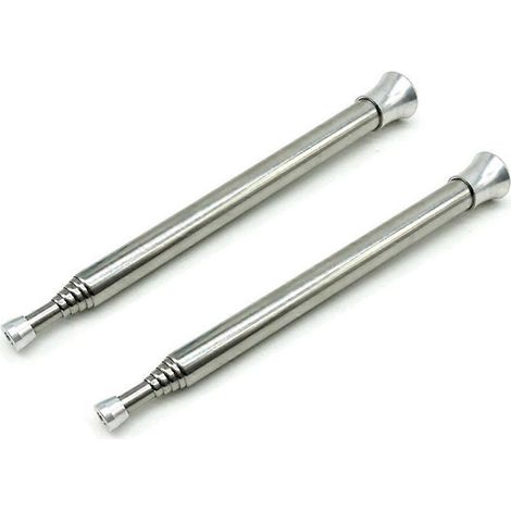 Lot de 2 bâtons à feu en acier inoxydable pour la cuisine portable en extérieur. (1/5)
