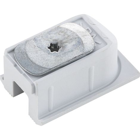 Embout de rail en plastique avec verrou rotatif (1/2)
