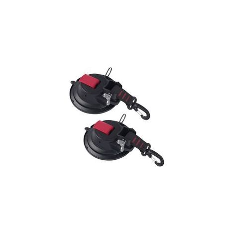 Lot de 2 ventouses solides ancre d'arrimage multifonctions ventouse puissante robuste avec crochet de fixation rotatif à 360 ° (1/5)