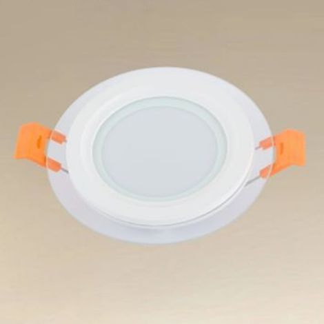 TrAdE Shop Traesio - Pannello Led Da Incasso Luce 3000k-6500k 6w Tondo Am-cr-6 Con Bordo Traparente 00625 - (1/4)