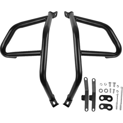 Protección del motor, marco anticaída, diseño de ajuste perfecto, negro. (1/2)