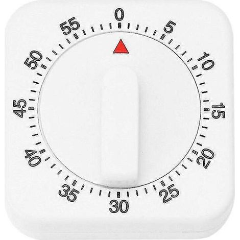 Küchentimer in Eiform, quadratisch, mit mechanischem Alarm, Haushaltsgerät