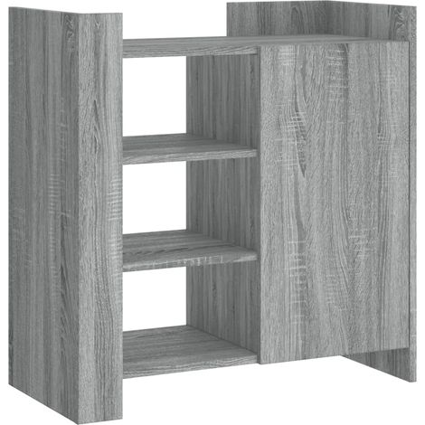 Credenza cassettiera cassettiera mobile contenitore organizer cucina soggiorno soggiorno Sonoma 73,5 x 35 x 75 cm derivati del legno grigio 020036522