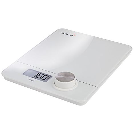 Korona Pia Bilancia da cucina digitale Portata max.=5 kg Bianco 230 x 190 x 20