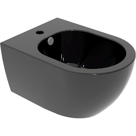 Bidet Like sospeso nero lucido di Ceramica GSG
