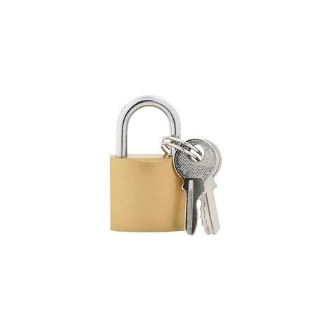 Cadenas en forme de U avec 12 clés, en laiton et en fer.