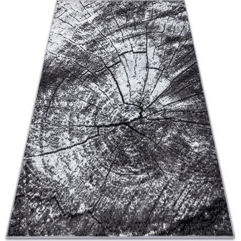 Teppich BCF Morad PIEŃ Baum Holz - grau  grey 80x150 cm