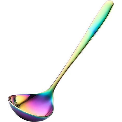 Cuillère À Soupe Profonde - Acier Inoxydable 18/10 - Pour Soupes Ragoûts Sauces - Cuisine Maison et Professionnelle - Lot de 1 (1/5)
