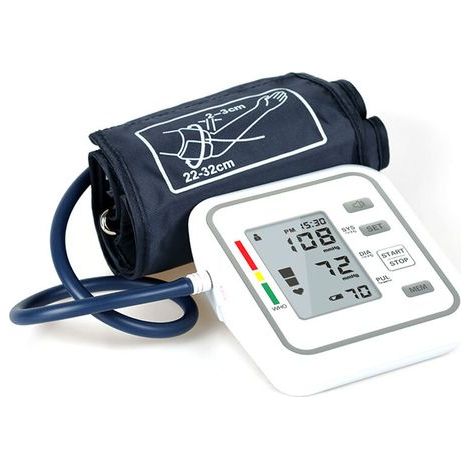Tensiomètre électronique automatique bras supérieur – Grand écran LCD – Mesure précise jusqu'à 280 mmHg – Fonction vocale