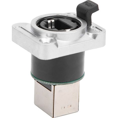 Connecteur RJ45 coudé étanche, isolant rond, fiche aviation YTRJ45 (1/5)