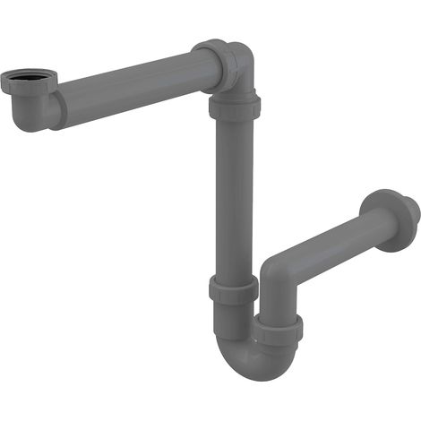 Allcadrain A434 siphon pour lavabo avec écrou de serrage 5/4" ECO (1/2)