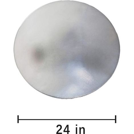 EASYCOMFORT Tapis de feu feu tapis four extérieur brasier tapis isolant argent rond ignifuge rond 24 pouces (1/5)