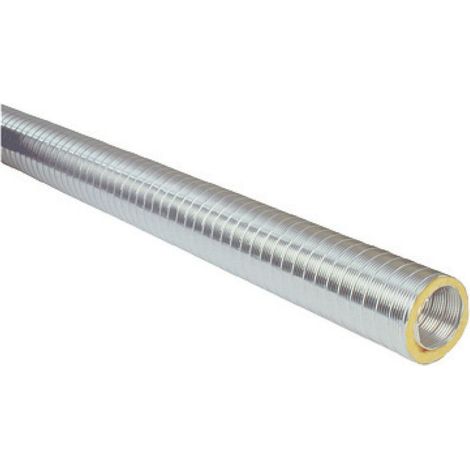 Atlantic – Conduit semi-rigide calorifugé 2m Ø125mm – Accessoire chauffe-eau thermodynamique – Pour chantiers humides