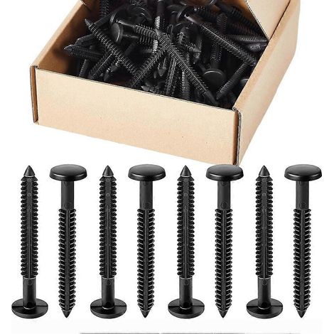 Lot de 60 fixations pour volets en vinyle de 7,6 cm (3 pouces) : chevilles, vis et ancrages. (1/5)