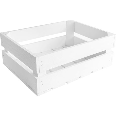 Cassa Portaoggetti in Legno di Pino Bianco 40 x 30 x 15 cm