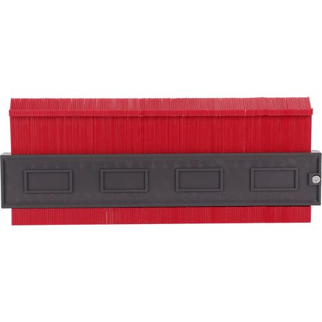 Règle de Contour à Verrou pour Mesures de Formes Irrégulières - Accessoire Menuiserie Rouge 250mm (1/5)