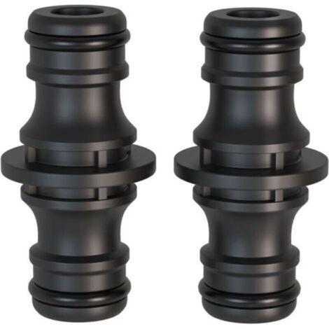 2 pièces Raccord, 1/2 pouce double fiche Pièce de raccordement pour une connexion sûre des tuyaux, connexion de deux tuyaux pour la prolongation